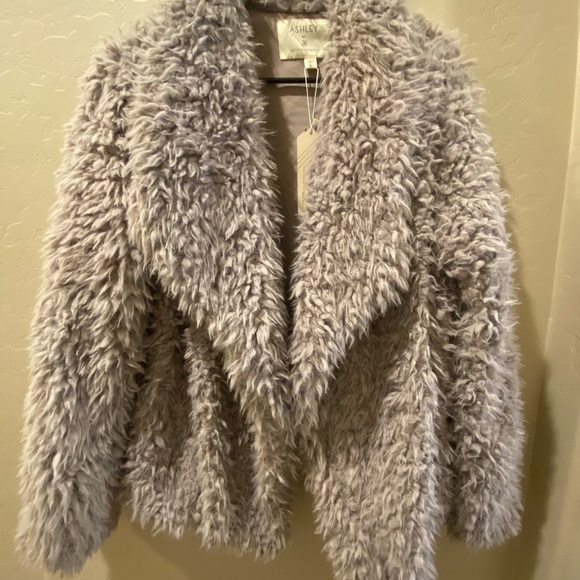 Ashley By 26 International Jackets & Blazers - Ashley By 26 International Women's Gray Faux Fur Jacket